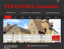 Tablet Screenshot of fernandezimmobilier.com
